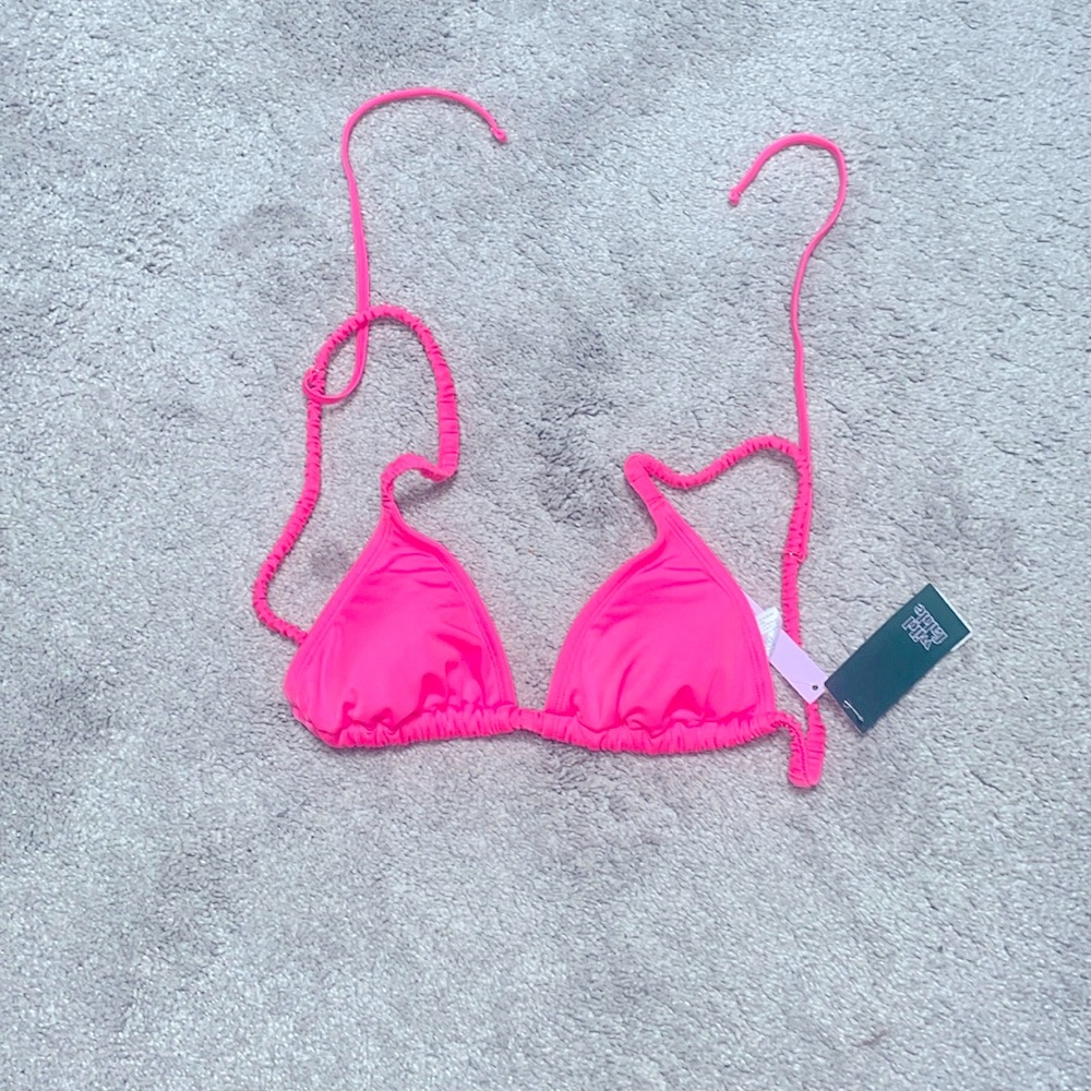 Wild fable hot pink string bikini top size M